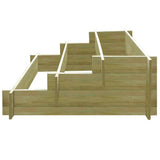 Vidaxl Plannet Drei -Layer 90x90x35 cm imprägniertes Holz