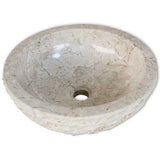 Vidaxl Washbeer 40 cm Marmorcreme