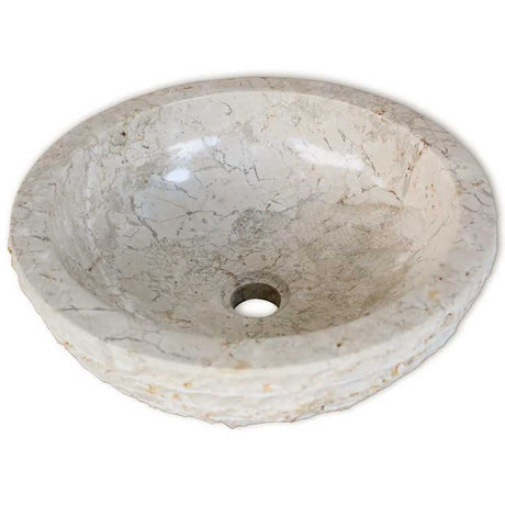 Vidaxl Washbeer 40 cm Marmorcreme