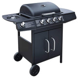 Vidaxl Gasbarbecue 4+1 Kochzone Schwarz