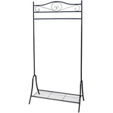 Vidaxl Kleidung Rack Stahl schwarz
