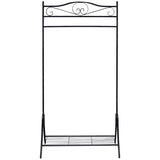 Vidaxl Kleidung Rack Stahl schwarz