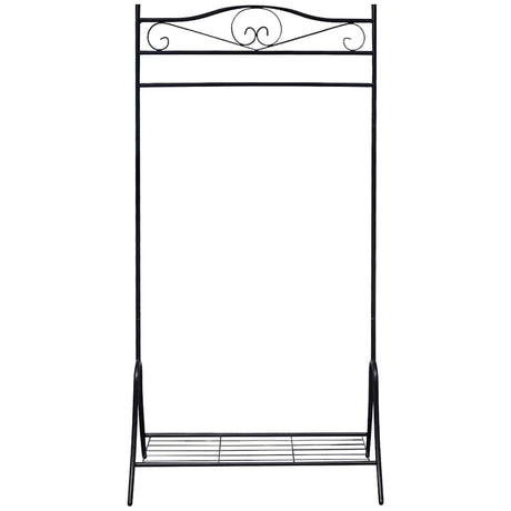 Vidaxl Kleidung Rack Stahl schwarz