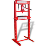 Vidaxl Workplace Press 20 Tonnen Rot