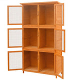VidaXL Tierkäfig 6 Zimmer Holz