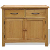 Vidaxl dressoir 90x33,5x83 cm massief eikenhout