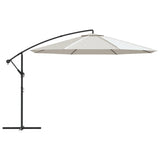 Vidaxl schwimmend Parasol 3,5 m Sandweiß