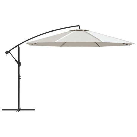 Vidaxl schwimmend Parasol 3,5 m Sandweiß