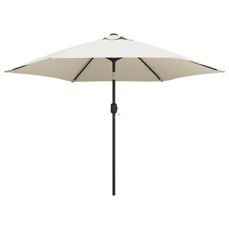 Vidaxl schwimmend Parasol mit LED 3 m Sandweiß