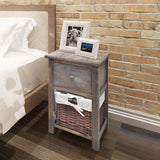 Vidaxl nachtkastjes 2 st hout bruin