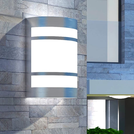 Vidaxl Wandlampe für Außenleichter aus Edelstahl