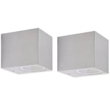 Vidaxl Outdoor Lamp Cube -verprügelt 2st