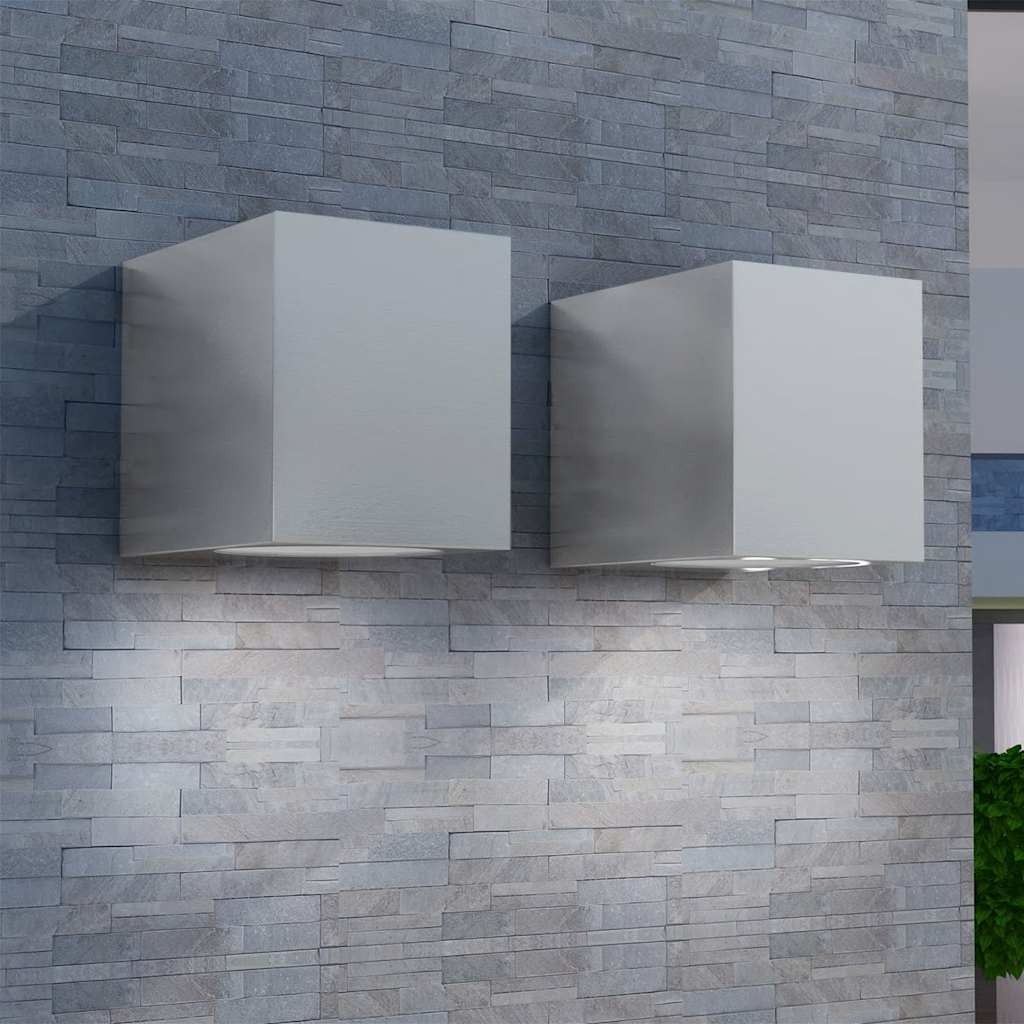 Vidaxl Outdoor Lamp Cube -verprügelt 2st