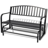 Vidaxl Swing Bank Stahl schwarz