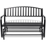 Vidaxl Swing Bank Stahl schwarz
