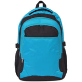 Vidaxl -Rucksack für die Schule 40 l Schwarz und Blau