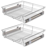 Vidaxl Drahtkörbe verlängert 2 PCs 600 mm silberfarben