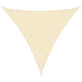 Vidaxl Sunshade HDPE Triangular 5x5x5 m Créme gefärbt