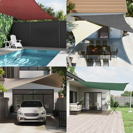 VIDAXL SUNSHADE Square 3,6x3,6 M Oxford Stoff Crème -Colored