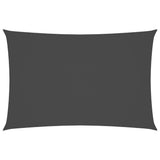 VIDAXL Sunshade Rechteckige 2x4 M Oxford -Stoffanthrazit -geläutet