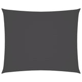 VIDAXL Sunshade Rechteckige 4x6 M Oxford -Stoffanthrazit -geläutet