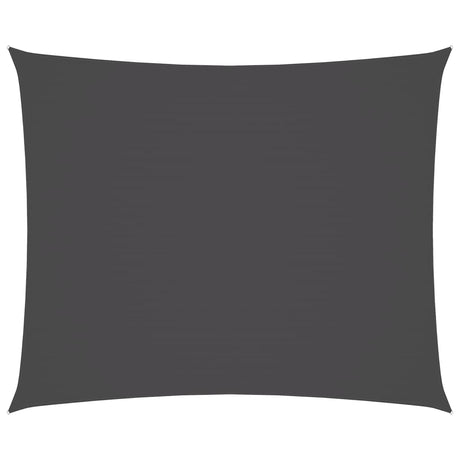 VIDAXL Sunshade Rechteckige 4x6 M Oxford -Stoffanthrazit -geläutet