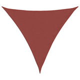 Vidaxl Sunshade Triangular 5x5x5m Oxford Stoff Terrakotta Farbe