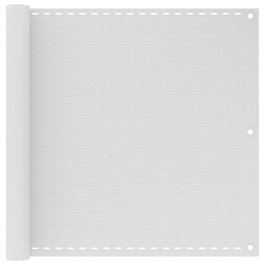 Vidaxl Balkon Bildschirm Weiß 90x600 cm HDPE