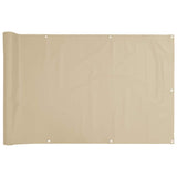 Vidaxl Balkon Bildschirm Oxford Textil 75x600 cm Beige