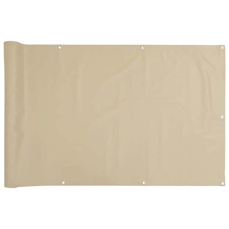 Vidaxl Balkon Bildschirm Oxford Textile 90x400 cm Beige