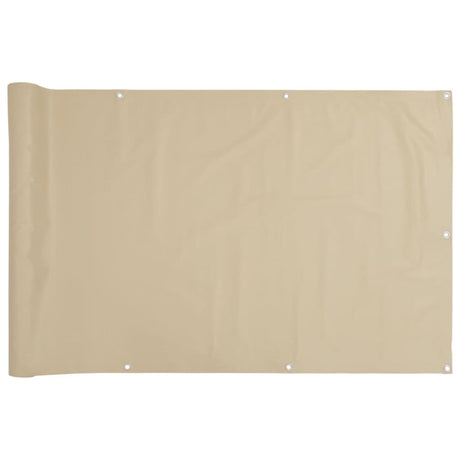 Vidaxl Balkon Bildschirm Oxford Textile 90x600 cm Beige