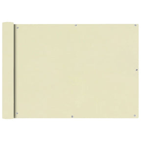 Vidaxl Balkon Bildschirm Oxford Textil 75x400 cm Creme