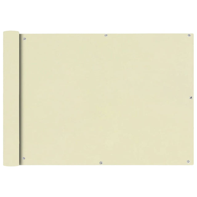 Vidaxl Balkon Bildschirm Oxford Textil 75x400 cm Creme