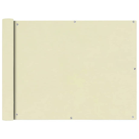 Vidaxx Balkonschirm cremefarben 90x400 cm Oxford-Textil