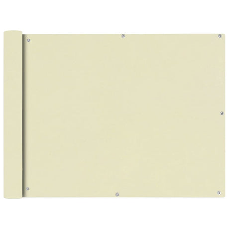 Vidaxl Balcony Screen OxfordTextiel 90x600 cm Creme