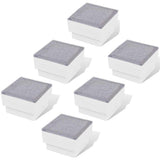 VIDAXL BOORSPLOCTS 6 ST LED 100x100x68 mm