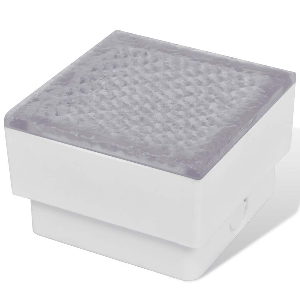 Vidaxxl Bodenstrahler 12 Stück LED 100x100x68 mm