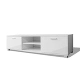 Vidaxl tv-meubel 140x40,5x35 cm hoogglans wit