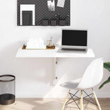 Vidaxl wandtafel inklapbaar 100x60 cm wit