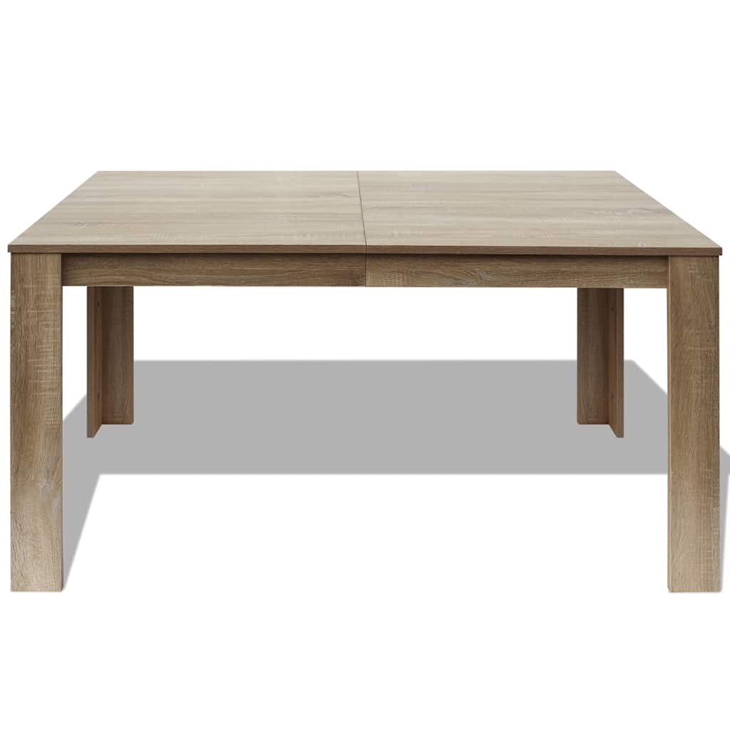 Vidaxl eettafel 140x80x75 cm eikenkleurig