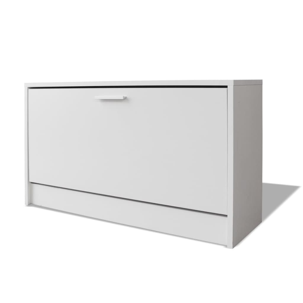 Vidaxl Schuhe Aufbewahrungsschrank 80x24x45 cm Weiß