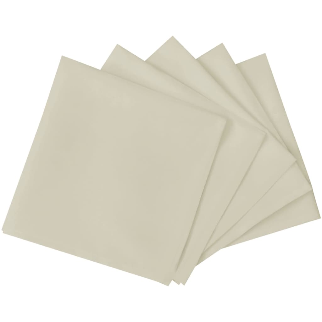 Vidaxl Servietten 10 Stück Creme 50x50 cm