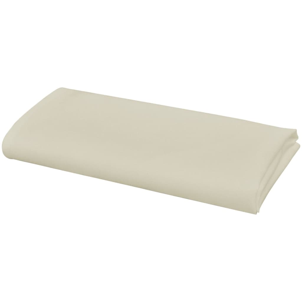 Vidaxl Servietten 10 Stück Creme 50x50 cm