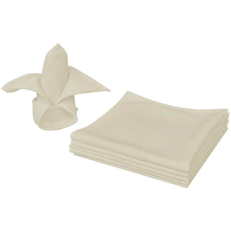 Vidaxl Servietten 25 Stück Creme 50x50 cm