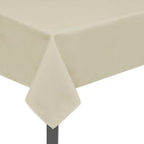 Vidaxl -Tischdecke 5 Stück Creme 170x130 cm