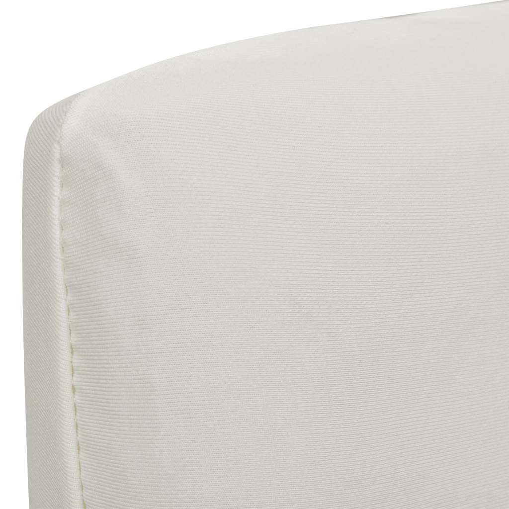 VIDAXL -Stuhl umfasst 4 ST Stretch Straight Cream -Colored