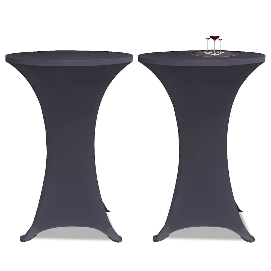 Vidaxl Stuhlabdeckung Stretch 2st 60 cm Anthrazit