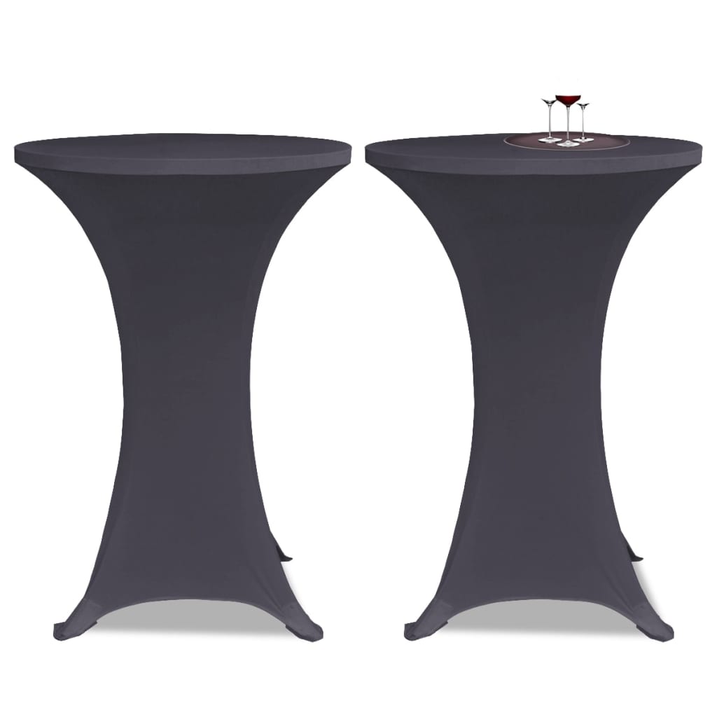 Vidaxl Stuhlabdeckung Stretch 2st 60 cm Anthrazit