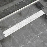 Vidaxl Duschabfluss rechteckige Blase 930x140 mm Edelstahl