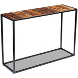 Vidaxl wandtafel 110x35x76 cm massief gerecycled hout